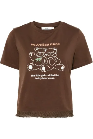 B+AB T-shirt Bear à bords francs