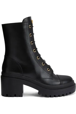 Giuseppe Zanotti Bottes Malakhy en cuir à lacets