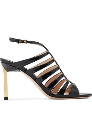 Tom Ford Sandales en cuir à effet peau de crocodile 85 mm