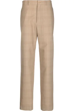 LEMAIRE Pantalon taille-haute à carreaux