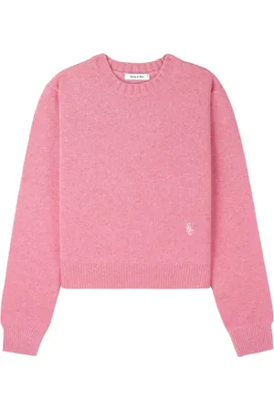 Sporty & Rich Pull en cachemire à logo brodé