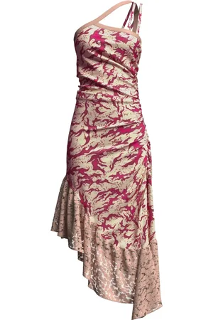 MACCAPANI Robe asymétrique Albi à fronces