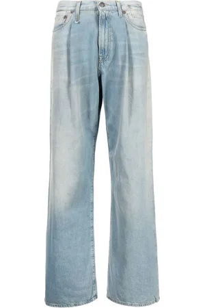 R13 Pantalon ample Damon à design plissé