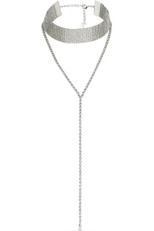 Jimmy Choo Collier en chaîne serti de cristaux