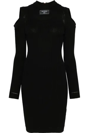 Balmain Robe courte à patch logo