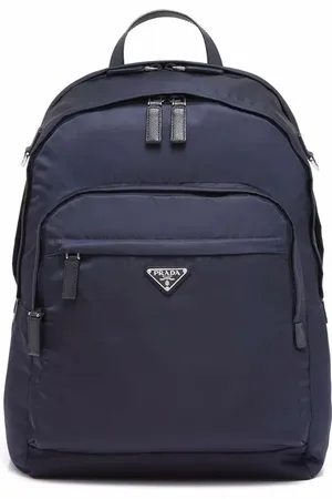 Prada Sac à dos Re-Nylon à plaque logo
