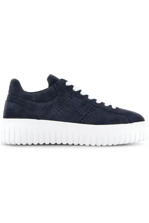 Hogan Baskets H-Stripes en daim