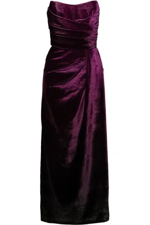 Elie saab Robe en velours à coupe mi-longue