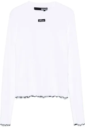 ROTATE T-shirt nervuré à manches longues