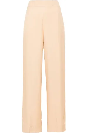 Jil Sander Pantalon droit à taille haute