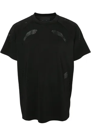 HELIOT EMIL T-shirt perforé Intine à col rond