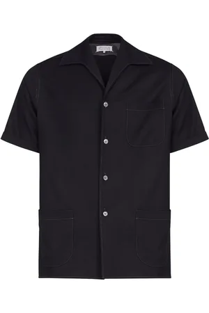 Maison Margiela Chemise en laine à manches courtes