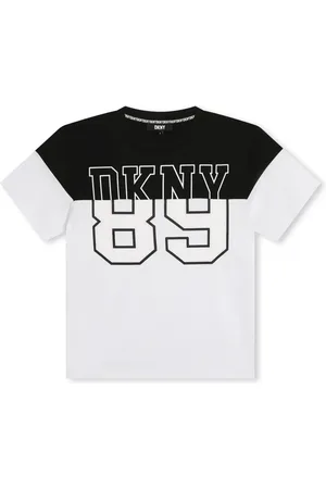 DKNY T-shirt colour block à logo imprimé