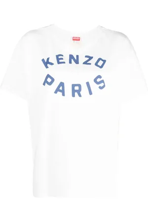 Kenzo T-shirt en coton à logo imprimé