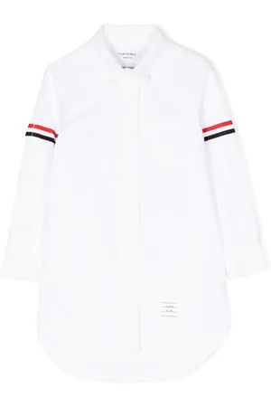 Thom Browne Robe-chemise Oxford à ruban gros-grain