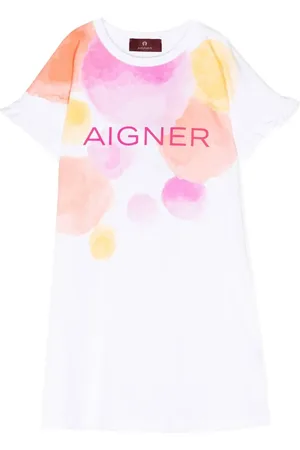 Aigner Robe imprimée à manches courtes