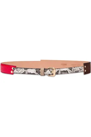 Moschino Ceinture à design patchwork