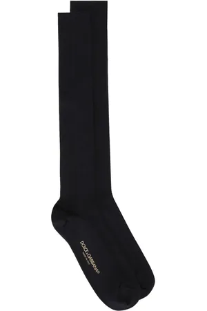 Dolce & Gabbana Chaussettes montantes à logo intarsia