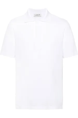 Lanvin Polo en piqué à logo brodé