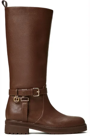 Twin-Set Bottes Oval T 40 mm en cuir