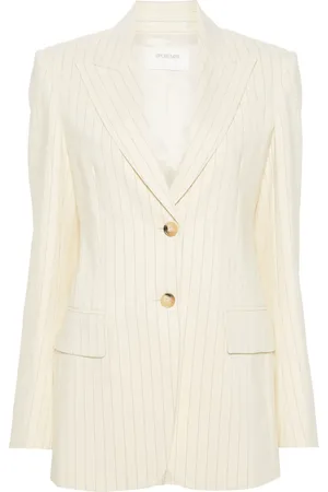 Sportmax Blazer Aversa à fines rayures
