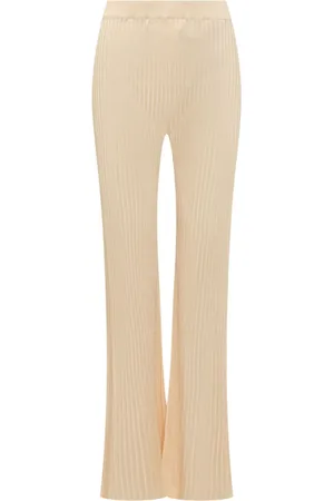 Jil Sander Pantalon en maille nervurée
