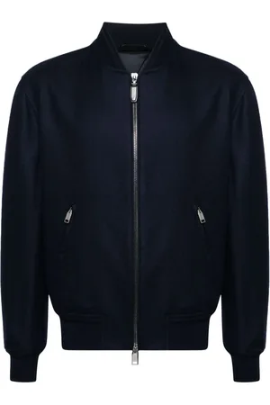 BRIONI Veste bomber en effet brossé