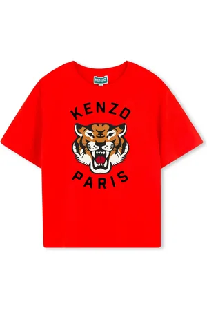 Kenzo T-shirt à imprimé tête de tigre