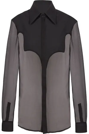 Balmain Chemise Western en soie