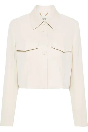 Fendi Veste à coupe crop