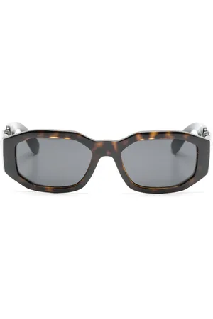 VERSACE Lunettes de soleil Medusa à monture rectangulaire