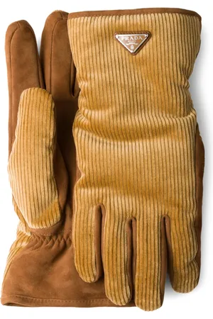 Prada Gants en velours côtelé