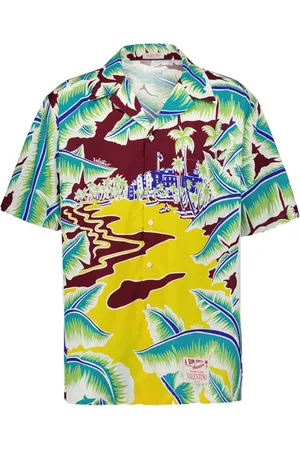 VALENTINO GARAVANI Chemise en coton à imprimé Surf Rider