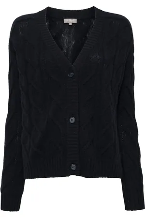 N.PEAL Cardigan en maille torsadée
