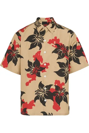 Prada Chemise en coton à fleurs