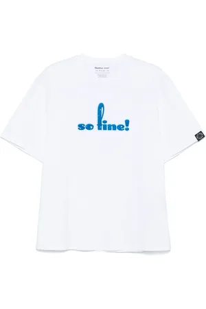 MARTINE ROSE T-shirt à slogan imprimé