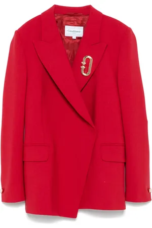 Casablanca Blazer asymétrique à boutonnière croisée