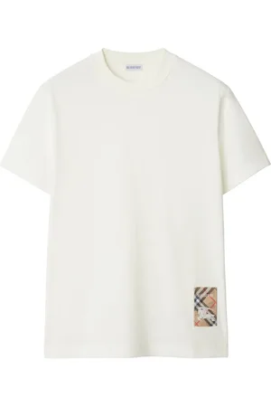 Burberry T-shirt en coton à détail de patch
