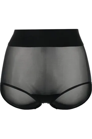 Wolford Culotte semi-transparente à taille élastiquée