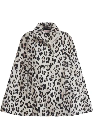 Marni Cape en laine à imprimé léopard