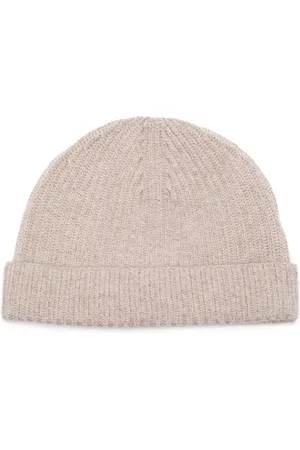 N.PEAL Bonnet en cachemire à design nervuré