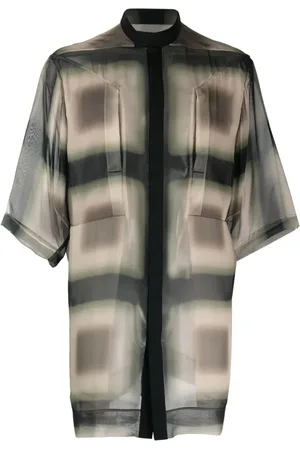 Rick Owens Chemise en soie à effet de transparence
