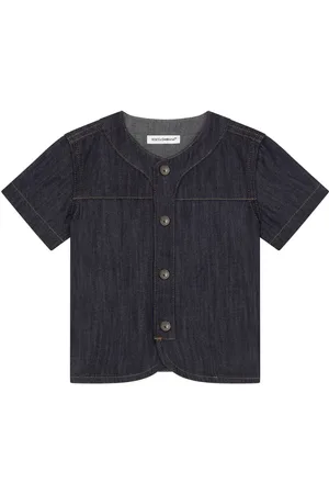 Dolce & Gabbana Chemise en jean à logo brodé