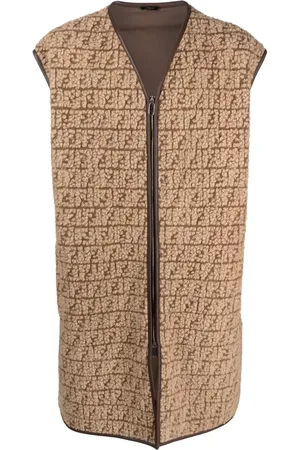 Fendi Gilet en polaire à motif monogrammé FF