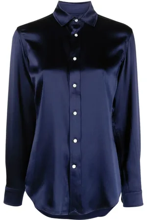 Ralph Lauren Chemise en soie à manches longues