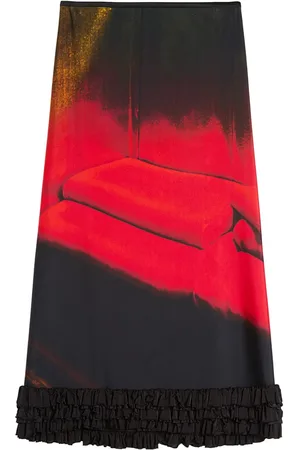 Jil Sander Jupe mi-longue imprimée