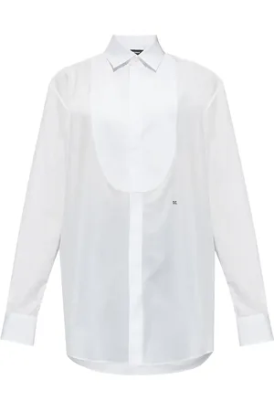 Dsquared2 Chemise en coton à plastron contrastant