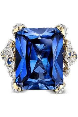 Anabela Chan Bague Kashmir Cendrillon en or vermeil 18ct