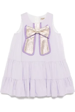 HUCKLEBONES LONDON Robe volantée à détail de nœud
