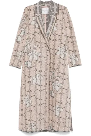 FORTE FORTE Manteau à fleurs en jacquard